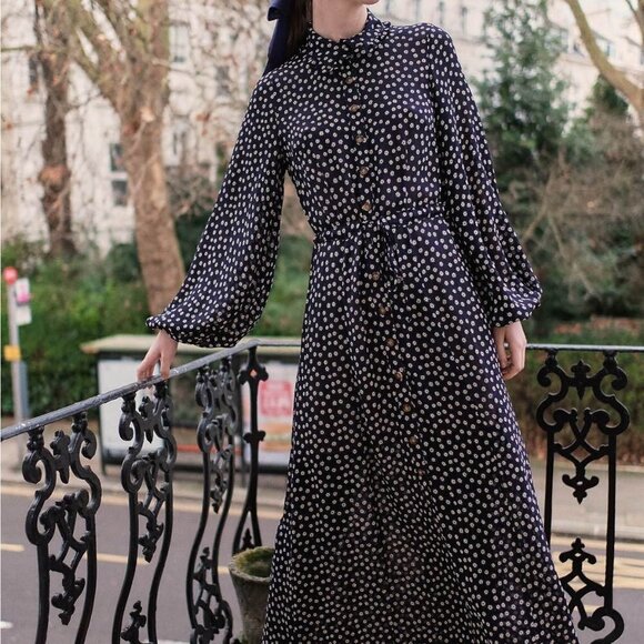 Christy Dawn Selma Dress in Midnight Jasmine size XS NWT - Picture 3 of 11